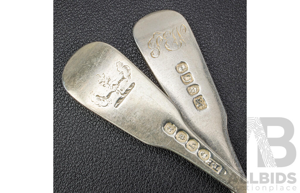 Eight Antique Sterling Silver Forks, Thomas Wilkes Barker, London, 1817, Weight 281 Grams