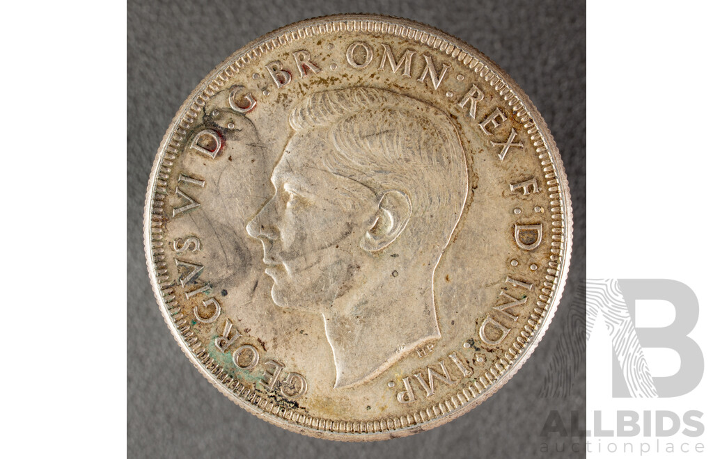 Australian 1937 KGVI Silver Crown .925