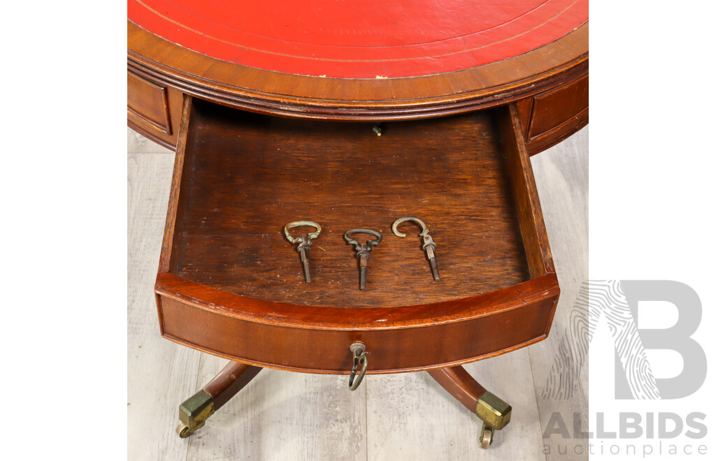 Queen Anne Style Drum Table
