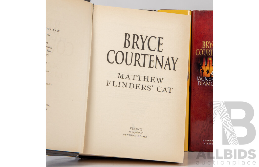 Bryce Courtenay AM (20th Century, South African Born Australian, 1933-2012), Collection of Eight Novels From the Master Novelist, Courtenay, (8)