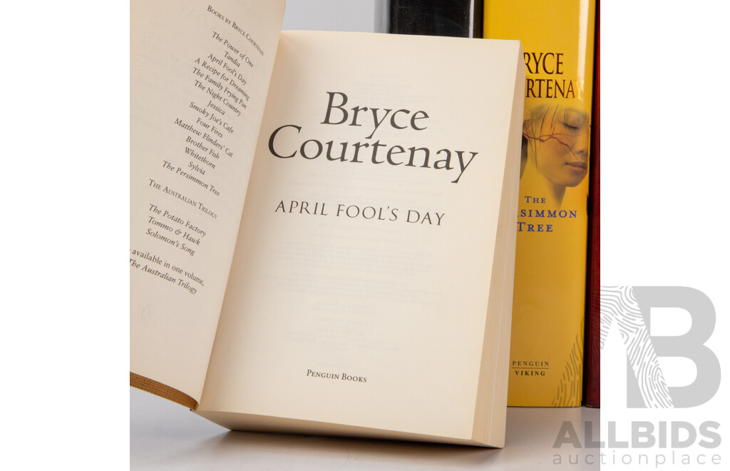 Bryce Courtenay AM (20th Century, South African Born Australian, 1933-2012), Collection of Eight Novels From the Master Novelist, Courtenay, (8)
