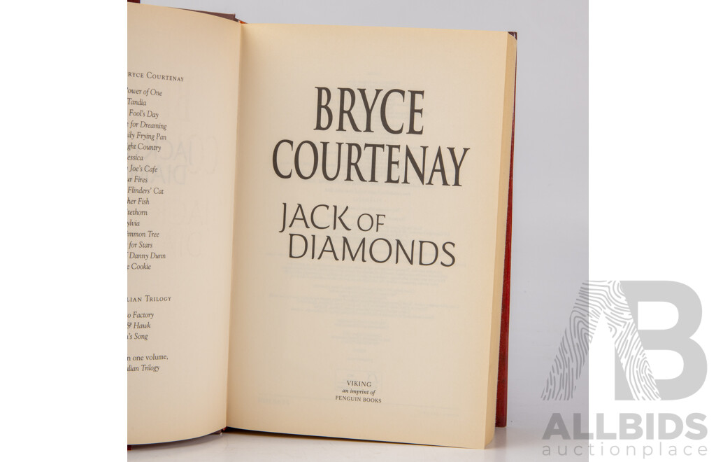 Bryce Courtenay AM (20th Century, South African Born Australian, 1933-2012), Collection of Eight Novels From the Master Novelist, Courtenay, (8)