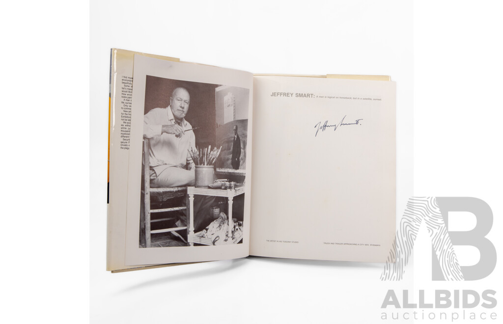 Jeffrey Smart (20th Century, Australian, 1921-2013), Jeffrey Smart by Peter Quartermaine, Signed by Both Smart & Author, 30 x 25 cm