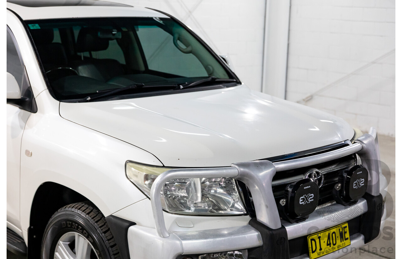 6/2009 Toyota Landcruiser Sahara (4x4) VDJ200R 09 UPGRADE 4d Wagon Crystal White Pearl Turbo Diesel V8 4.5L
