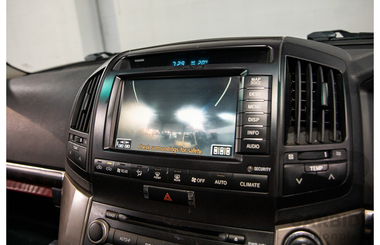 6/2009 Toyota Landcruiser Sahara (4x4) VDJ200R 09 UPGRADE 4d Wagon Crystal White Pearl Turbo Diesel V8 4.5L