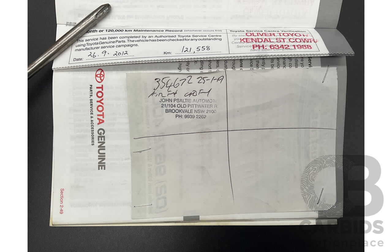 6/2009 Toyota Landcruiser Sahara (4x4) VDJ200R 09 UPGRADE 4d Wagon Crystal White Pearl Turbo Diesel V8 4.5L