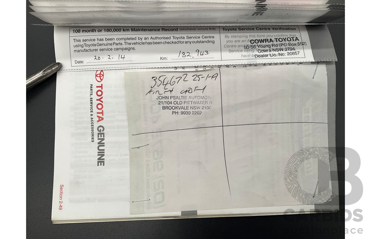 6/2009 Toyota Landcruiser Sahara (4x4) VDJ200R 09 UPGRADE 4d Wagon Crystal White Pearl Turbo Diesel V8 4.5L