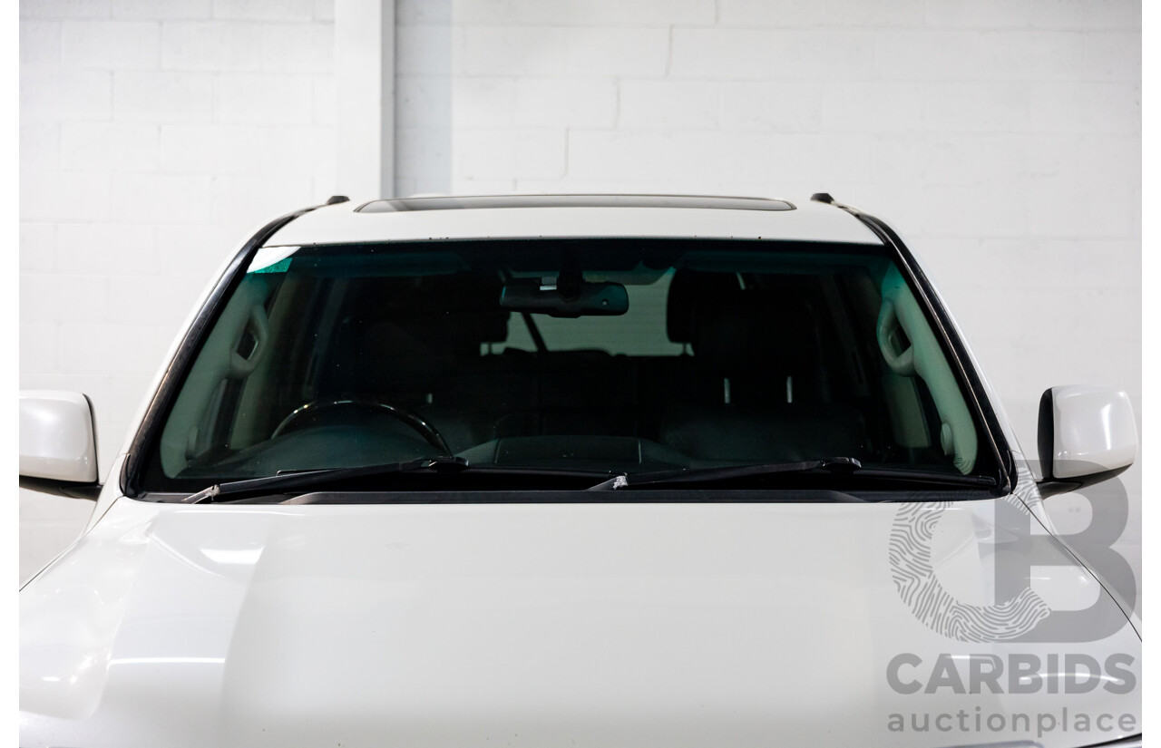 6/2009 Toyota Landcruiser Sahara (4x4) VDJ200R 09 UPGRADE 4d Wagon Crystal White Pearl Turbo Diesel V8 4.5L