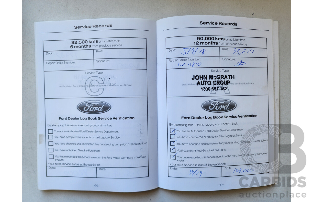 1/2016 Ford Mondeo Titanium MD 5d Hatchback White 2.0L