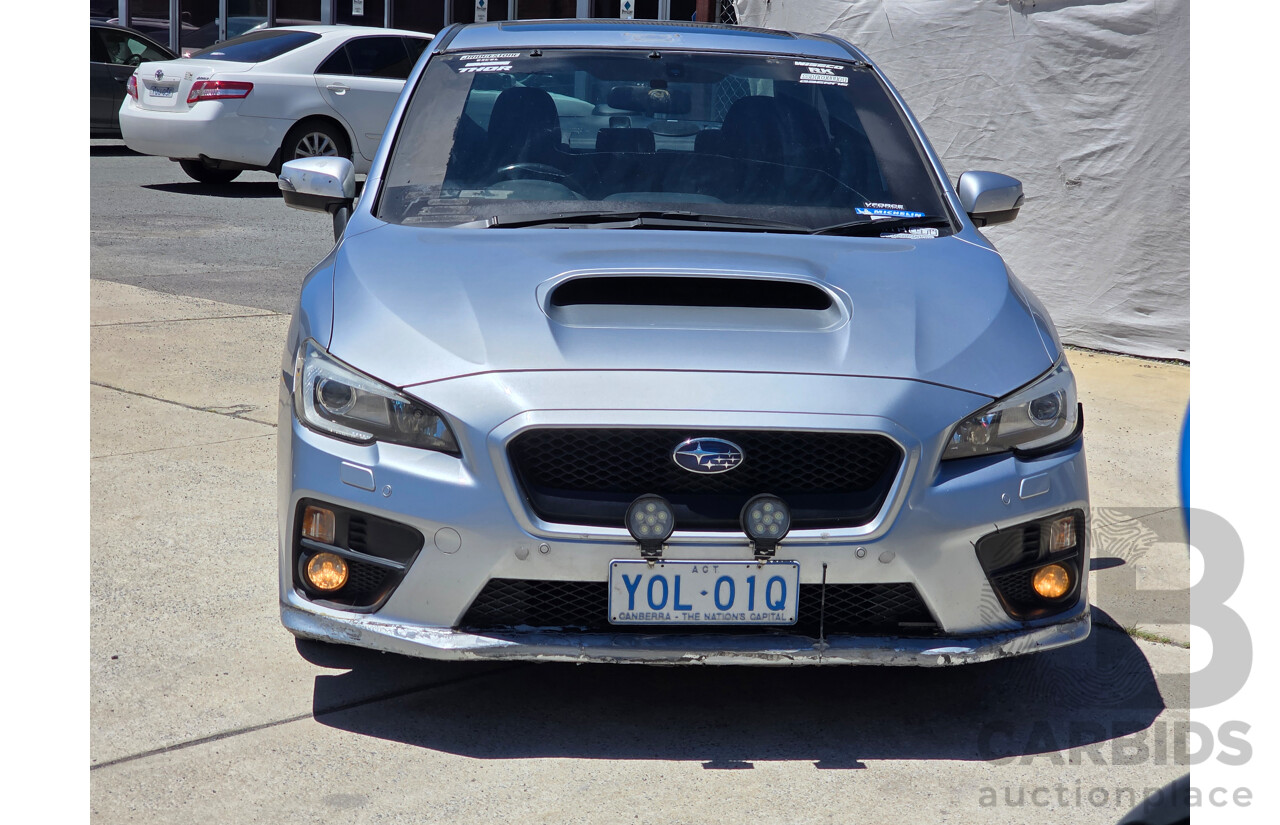 4/2015 Subaru WRX Premium (awd) MY15 4d Sedan Silver Or Chrome 2.0L
