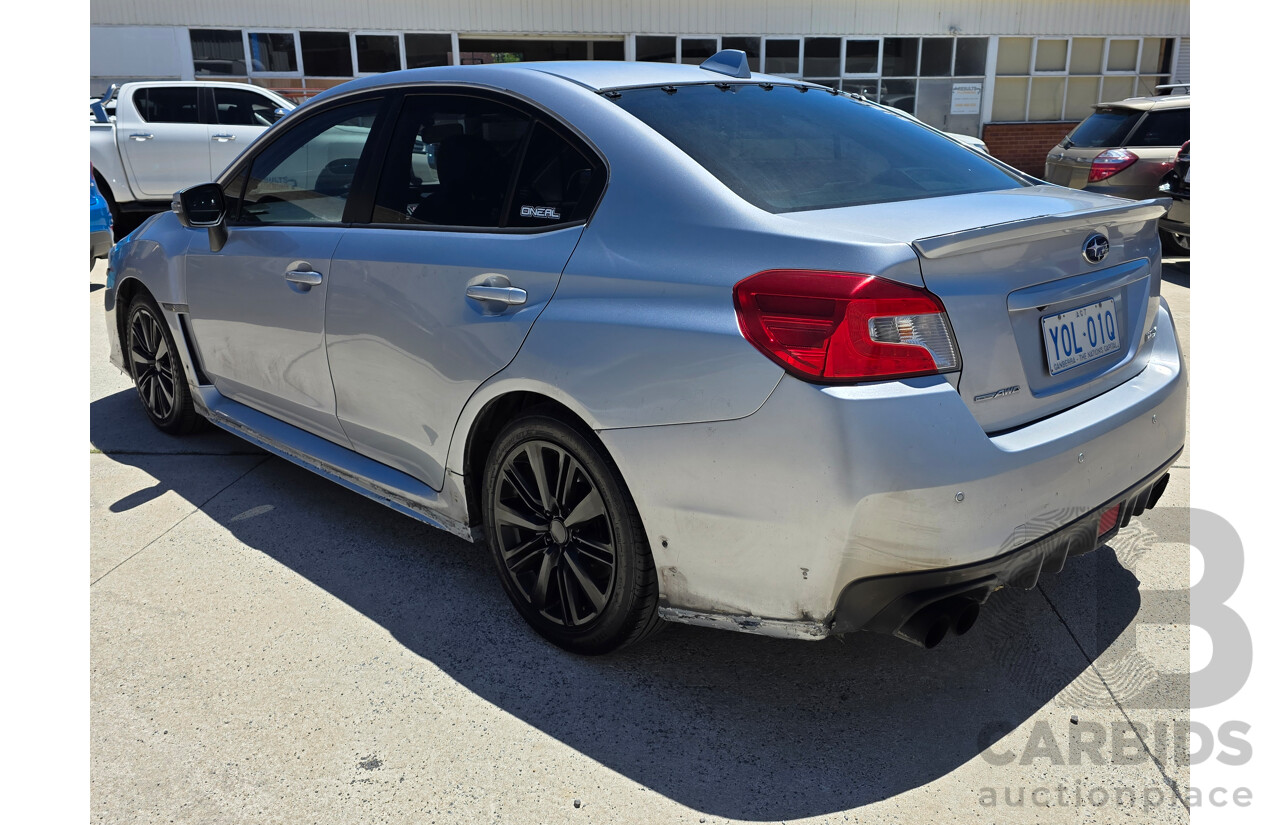 4/2015 Subaru WRX Premium (awd) MY15 4d Sedan Silver Or Chrome 2.0L