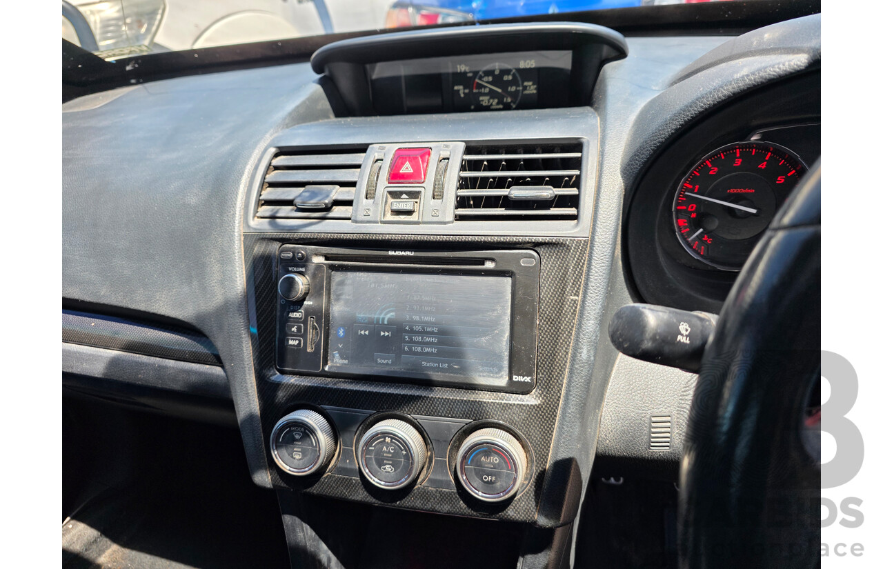 4/2015 Subaru WRX Premium (awd) MY15 4d Sedan Silver Or Chrome 2.0L