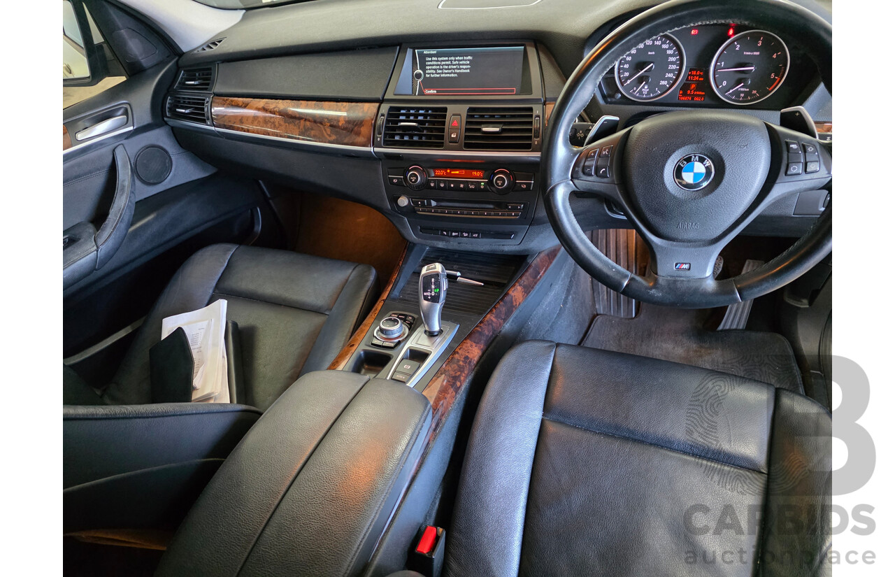 07/2013 Bmw X5 xDrive30d M-sport (4x4) E70 MY12 UPGRADE 4D Wagon White Turbo Diesel 3.0L