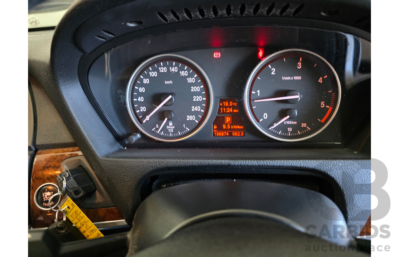 07/2013 Bmw X5 xDrive30d M-sport (4x4) E70 MY12 UPGRADE 4D Wagon White Turbo Diesel 3.0L