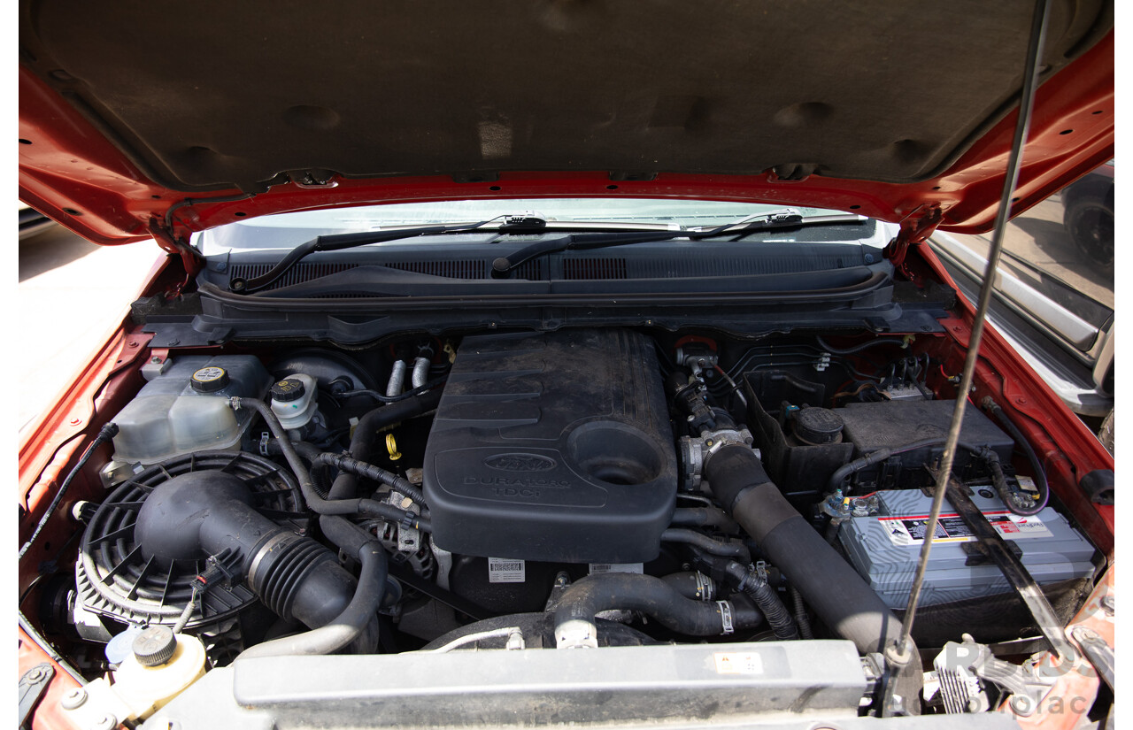 9/2014 Ford Ranger Wildtrak 3.2 (4x4) PX Crew Cab Utility Chilli Orange 3.2L