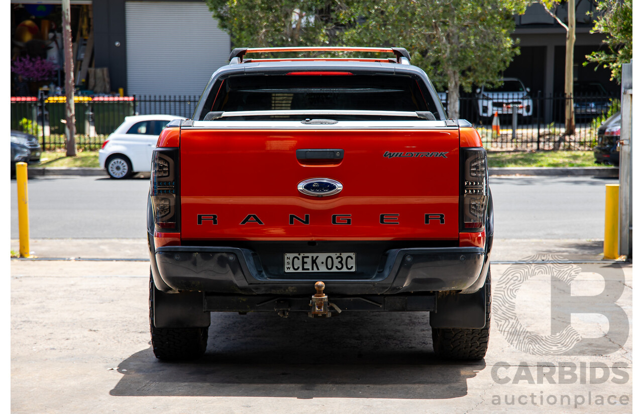 9/2014 Ford Ranger Wildtrak 3.2 (4x4) PX Crew Cab Utility Chilli Orange 3.2L