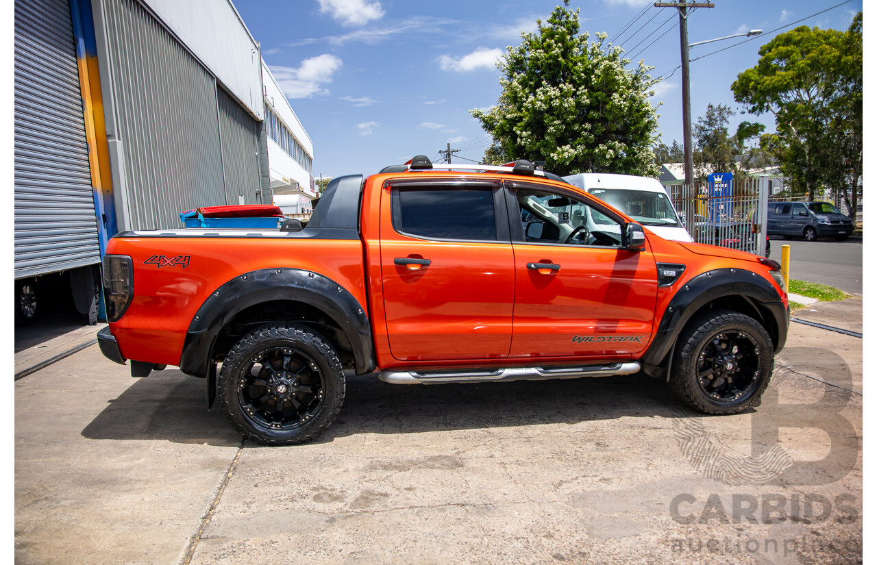 9/2014 Ford Ranger Wildtrak 3.2 (4x4) PX Crew Cab Utility Chilli Orange 3.2L