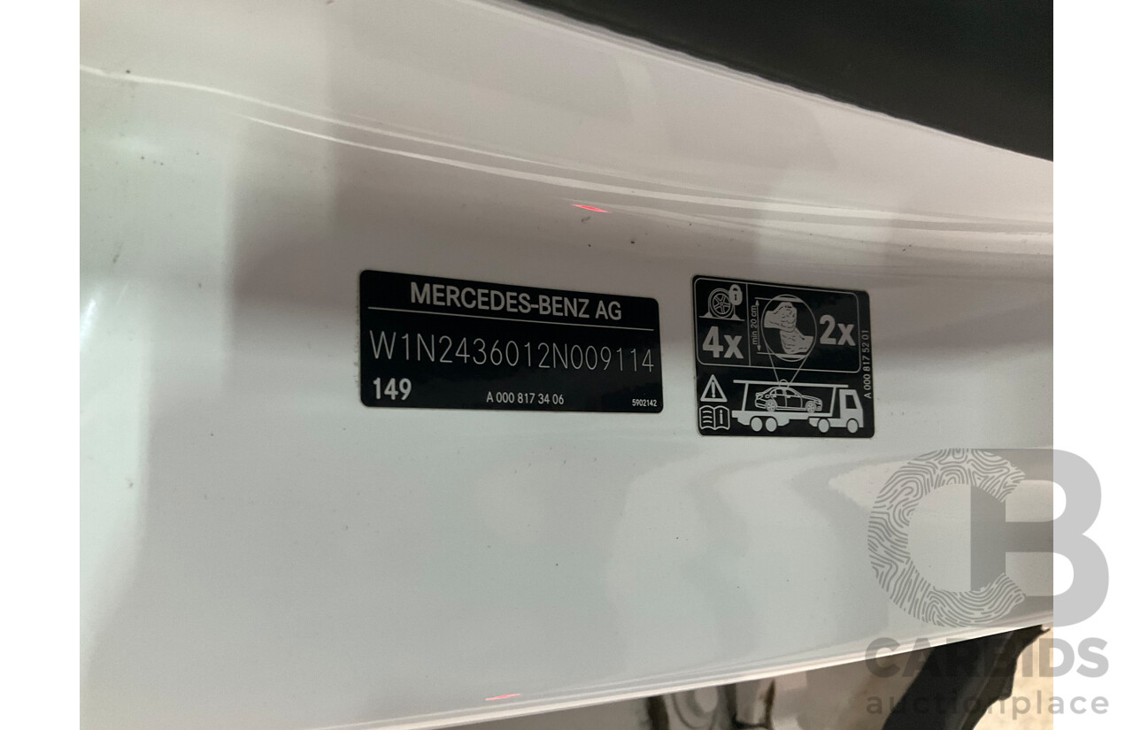 08/2022 Mercedes-Benz EQB 250 AMG Line (FWD) X243 MY23.5 4d Wagon Polar White Dedicated Electric EV - 140kw