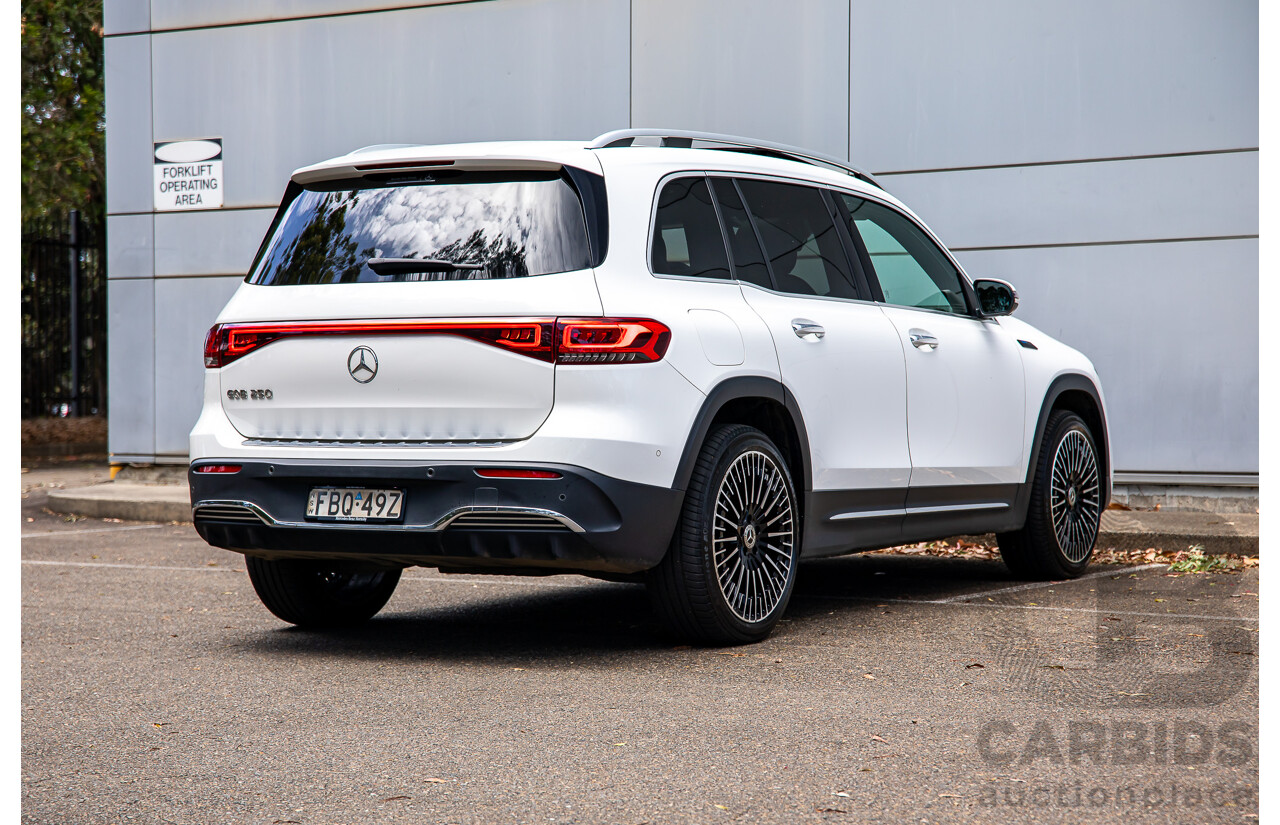 08/2022 Mercedes-Benz EQB 250 AMG Line (FWD) X243 MY23.5 4d Wagon Polar White Dedicated Electric EV - 140kw