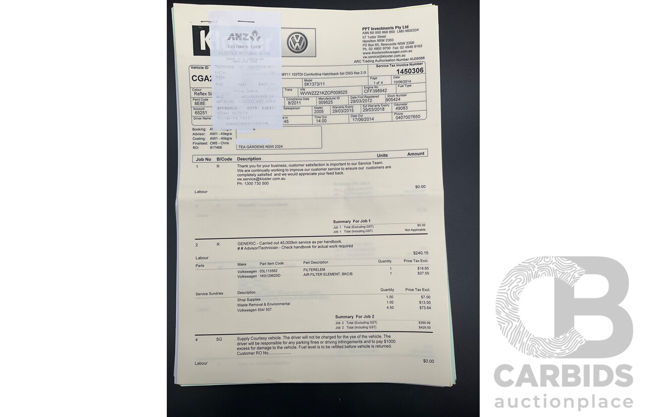 8/2011 Volkswagen Golf 103 TDI Comfortline 1K MY11 4d Wagon Reflex Silver Turbo Diesel 2.0L