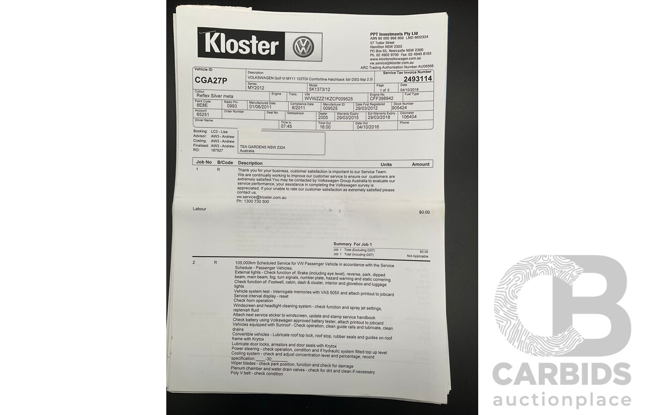 8/2011 Volkswagen Golf 103 TDI Comfortline 1K MY11 4d Wagon Reflex Silver Turbo Diesel 2.0L