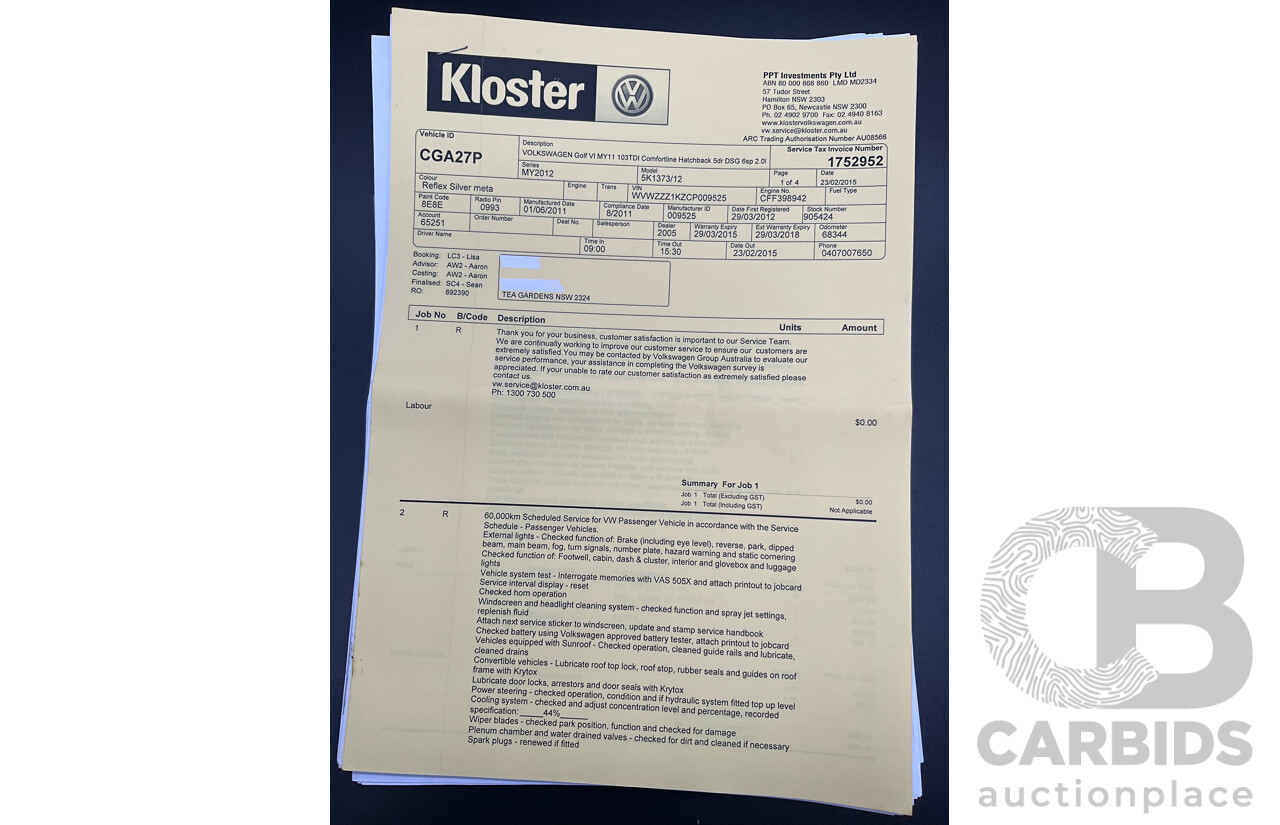 8/2011 Volkswagen Golf 103 TDI Comfortline 1K MY11 4d Wagon Reflex Silver Turbo Diesel 2.0L