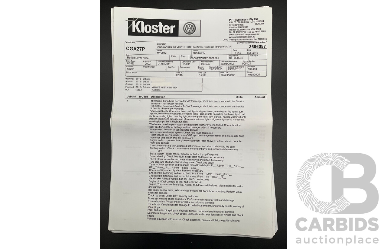 8/2011 Volkswagen Golf 103 TDI Comfortline 1K MY11 4d Wagon Reflex Silver Turbo Diesel 2.0L