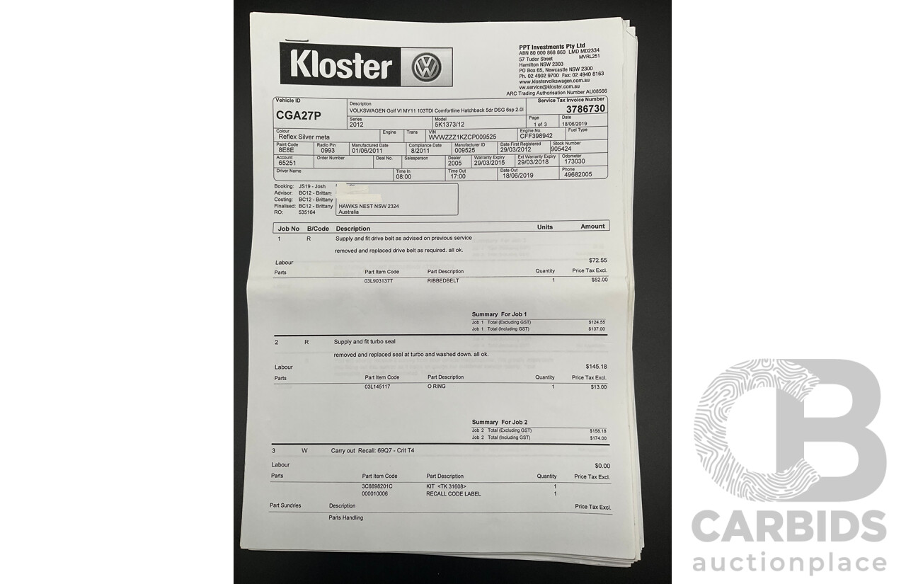 8/2011 Volkswagen Golf 103 TDI Comfortline 1K MY11 4d Wagon Reflex Silver Turbo Diesel 2.0L