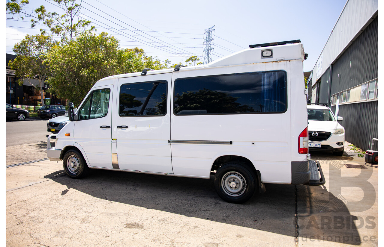 11/2004 Mercedes-Benz Sprinter 316CDI LWB (RWD) Van Arctic White Turbo Diesel 2.7L - Custom Camper
