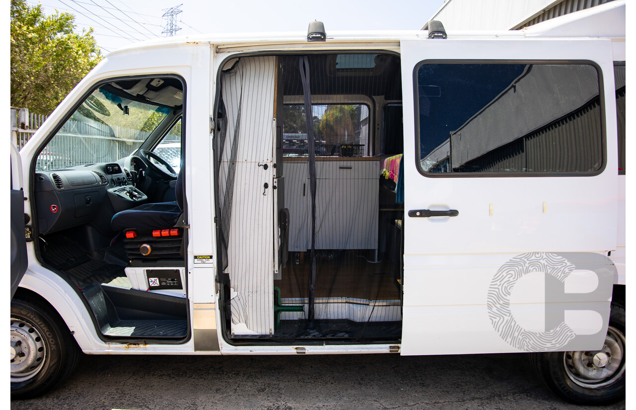 11/2004 Mercedes-Benz Sprinter 316CDI LWB (RWD) Van Arctic White Turbo Diesel 2.7L - Custom Camper