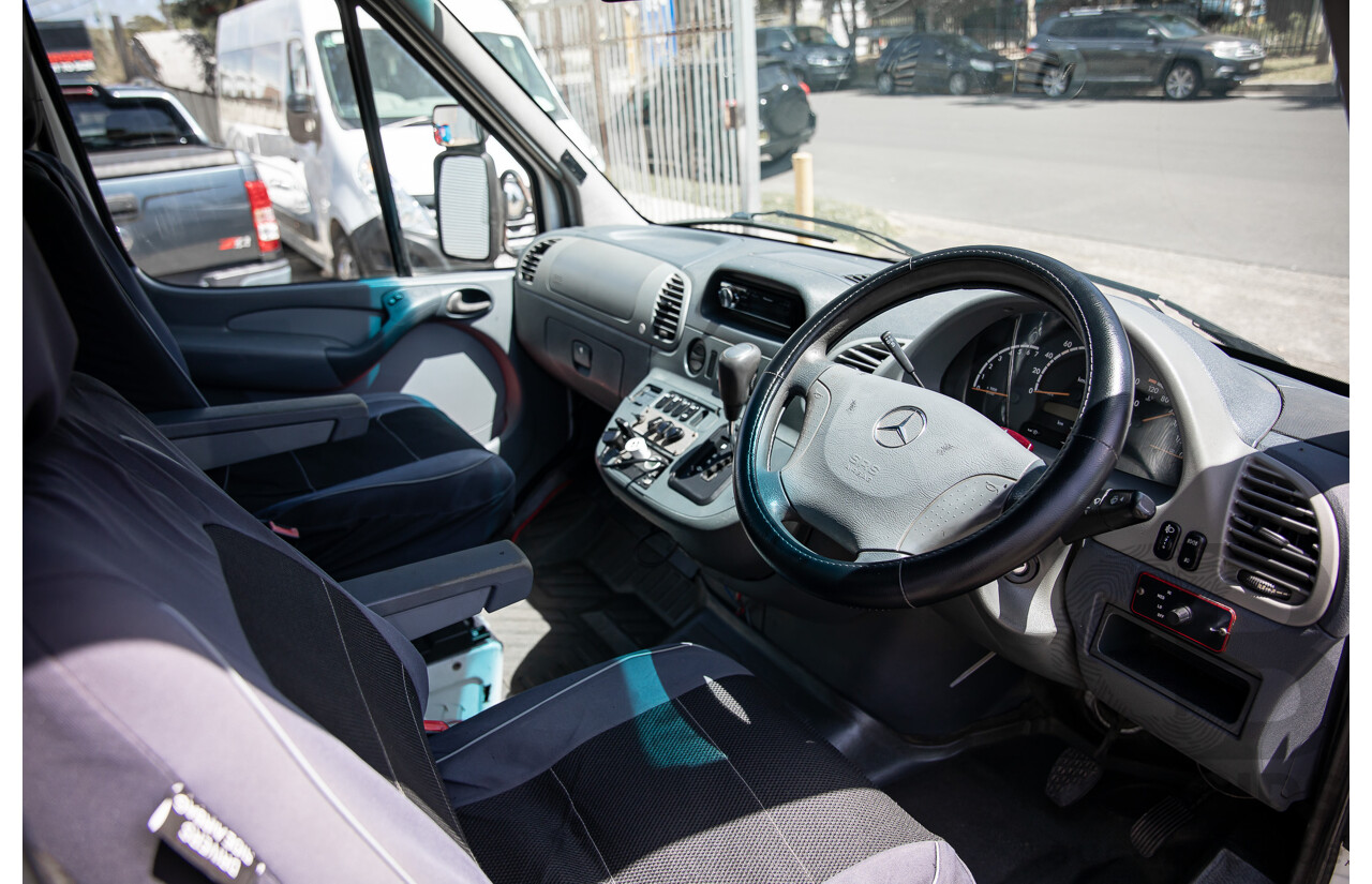 11/2004 Mercedes-Benz Sprinter 316CDI LWB (RWD) Van Arctic White Turbo Diesel 2.7L - Custom Camper