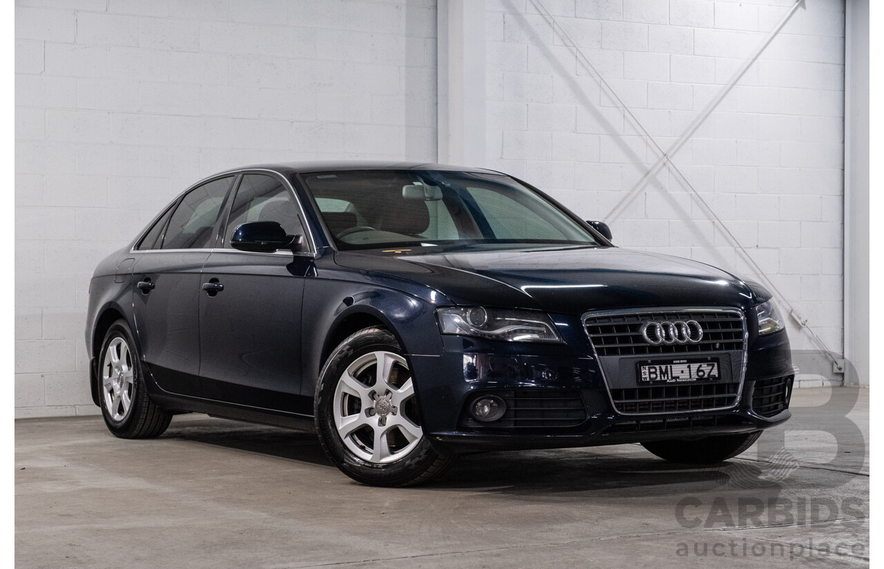 1/2010 Audi A4 2.0 TDI B8 (8K) 4d Sedan Deep Sea Blue Metallic Turbo Diesel 2.0L