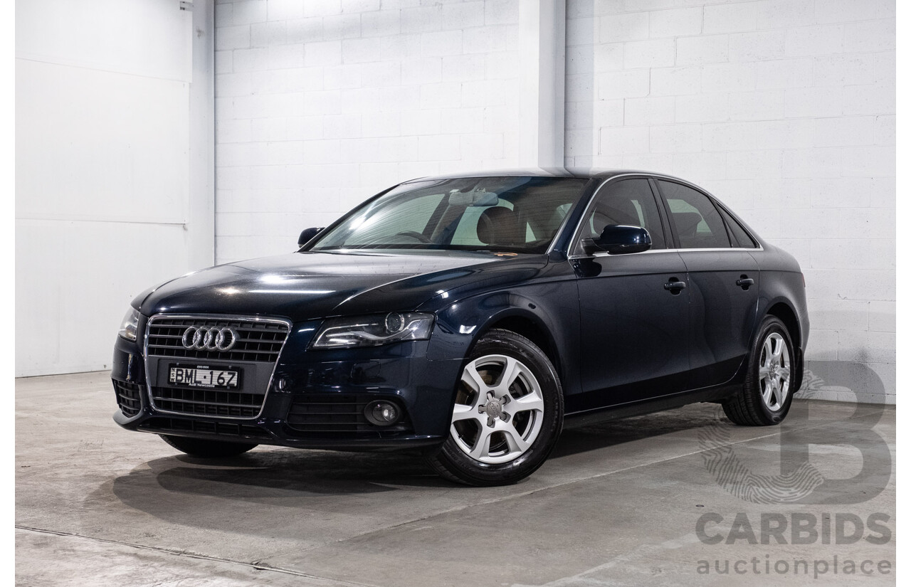 1/2010 Audi A4 2.0 TDI B8 (8K) 4d Sedan Deep Sea Blue Metallic Turbo Diesel 2.0L