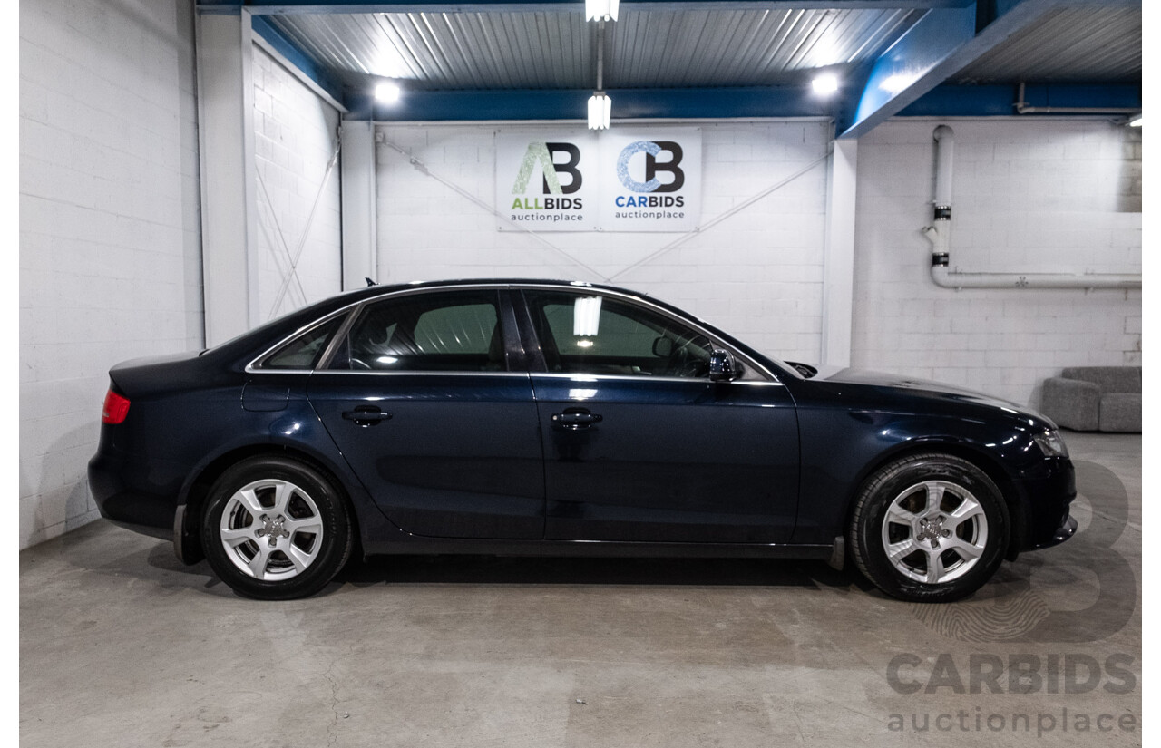 1/2010 Audi A4 2.0 TDI B8 (8K) 4d Sedan Deep Sea Blue Metallic Turbo Diesel 2.0L