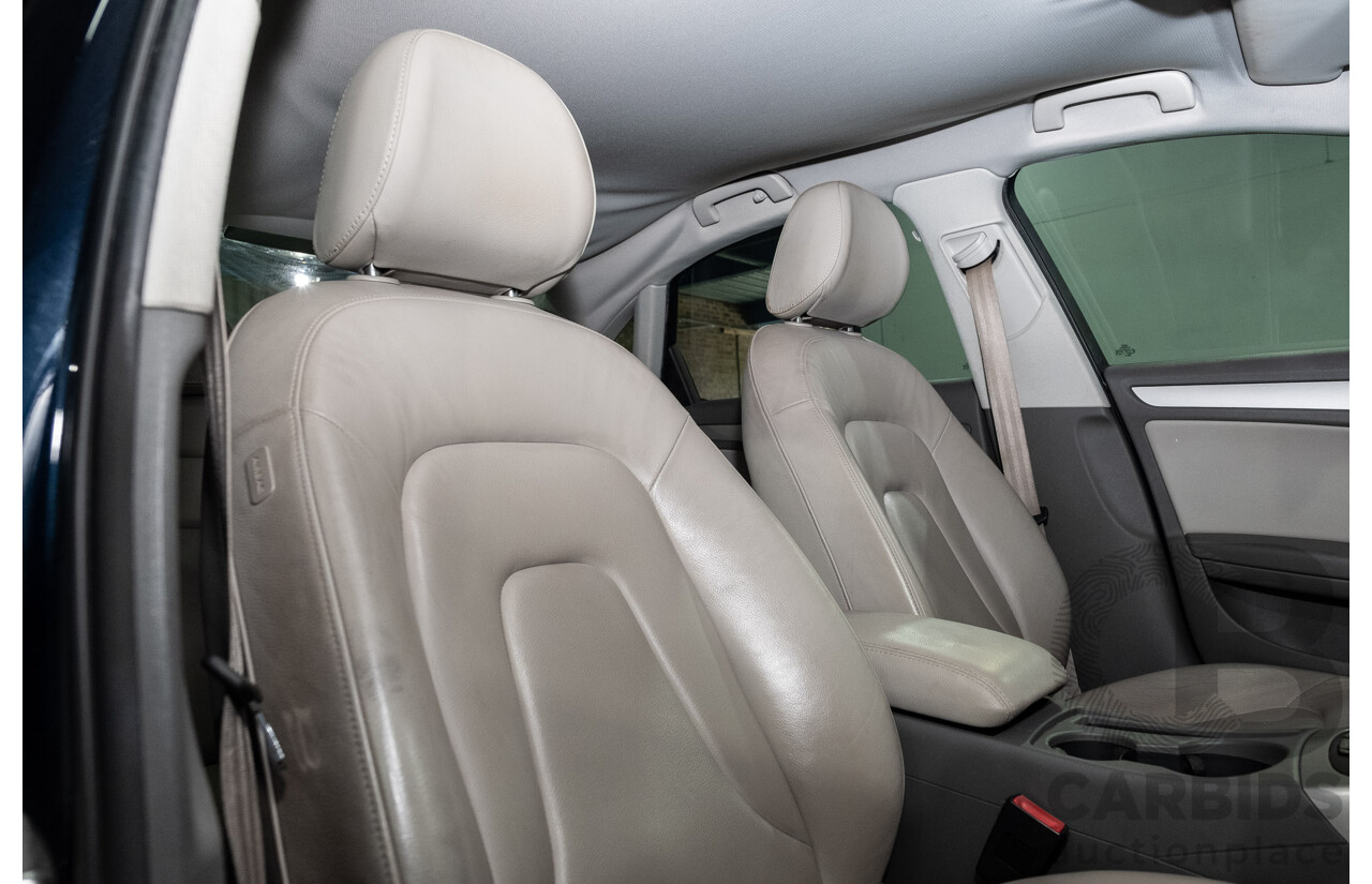 1/2010 Audi A4 2.0 TDI B8 (8K) 4d Sedan Deep Sea Blue Metallic Turbo Diesel 2.0L