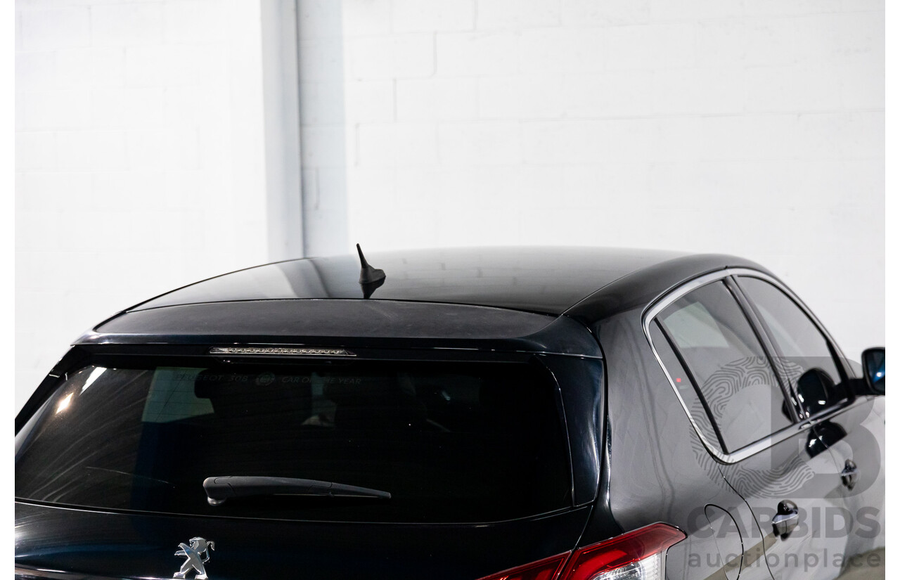 4/2015 Peugeot 308 GT HDi T9 4d Hatchback Perla Nera Black Metallic Turbo Diesel 2.0L