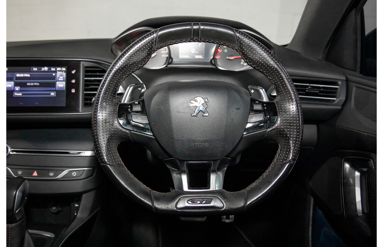 4/2015 Peugeot 308 GT HDi T9 4d Hatchback Perla Nera Black Metallic Turbo Diesel 2.0L