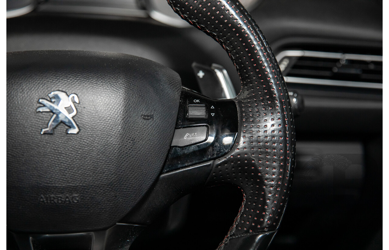 4/2015 Peugeot 308 GT HDi T9 4d Hatchback Perla Nera Black Metallic Turbo Diesel 2.0L