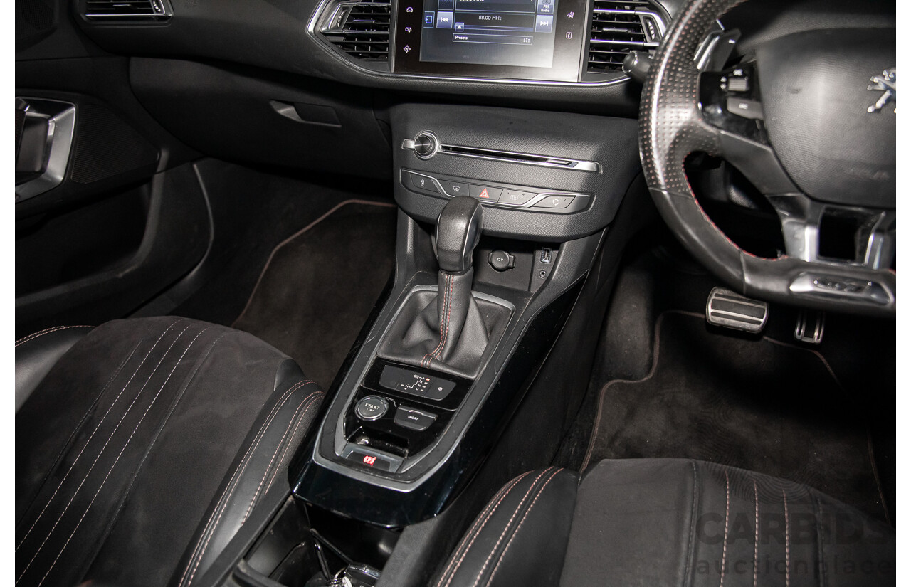 4/2015 Peugeot 308 GT HDi T9 4d Hatchback Perla Nera Black Metallic Turbo Diesel 2.0L