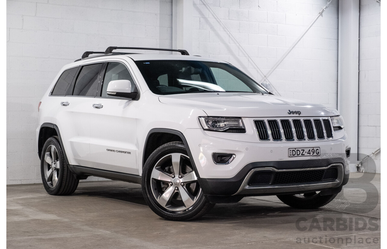 10/2015 Jeep Grand Cherokee Limited (4x4) WK MY15 4d Wagon Bright White Turbo Diesel V6 3.0L