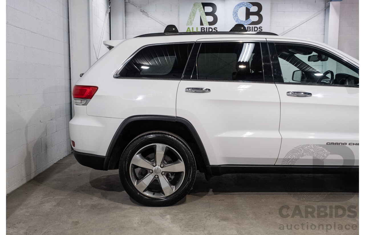 10/2015 Jeep Grand Cherokee Limited (4x4) WK MY15 4d Wagon Bright White Turbo Diesel V6 3.0L