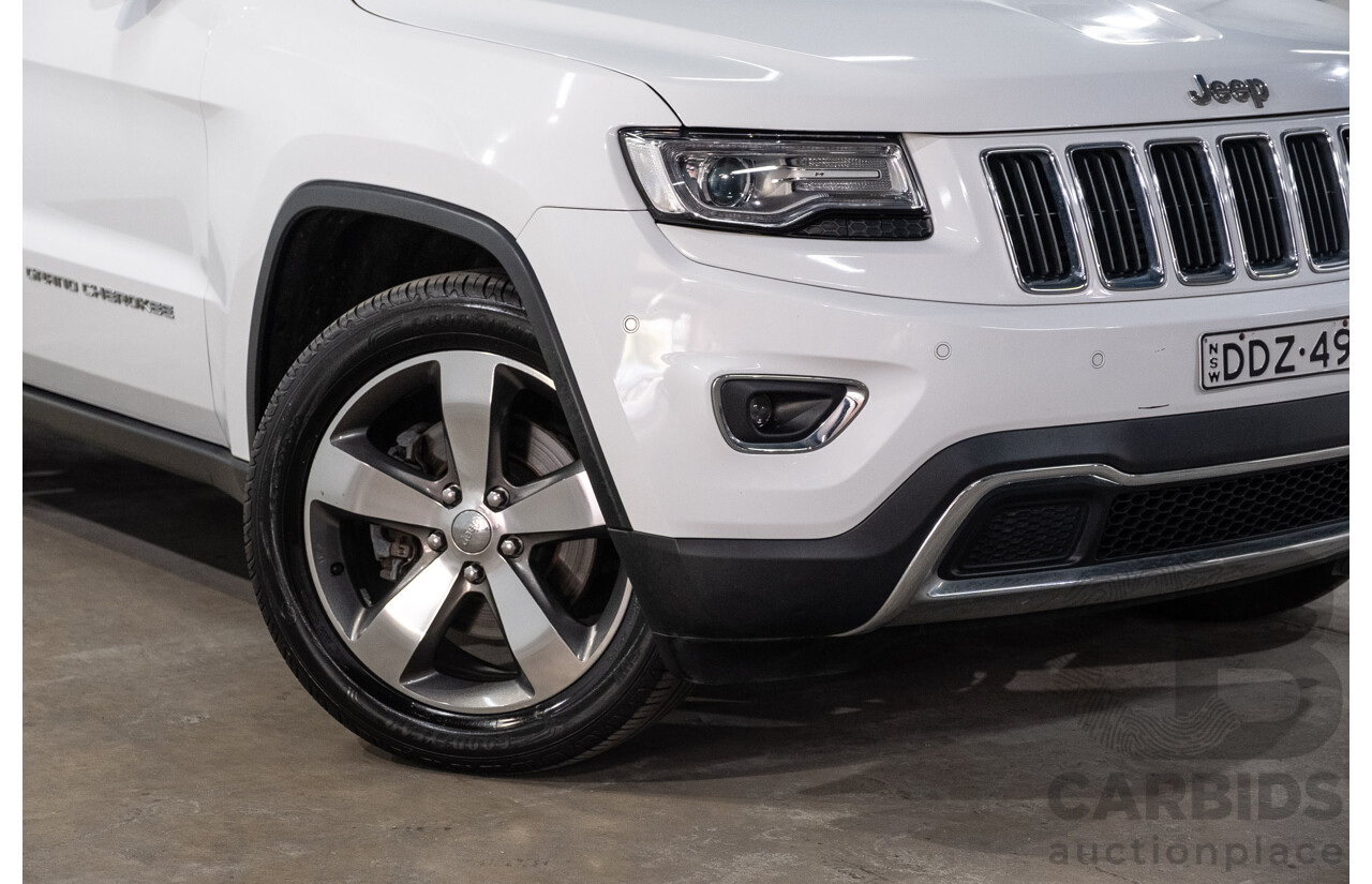 10/2015 Jeep Grand Cherokee Limited (4x4) WK MY15 4d Wagon Bright White Turbo Diesel V6 3.0L
