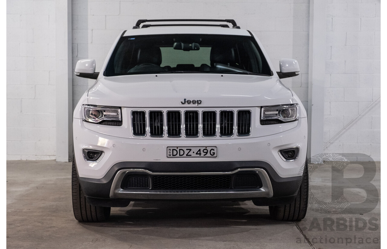 10/2015 Jeep Grand Cherokee Limited (4x4) WK MY15 4d Wagon Bright White Turbo Diesel V6 3.0L