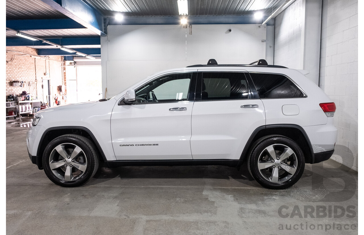 10/2015 Jeep Grand Cherokee Limited (4x4) WK MY15 4d Wagon Bright White Turbo Diesel V6 3.0L