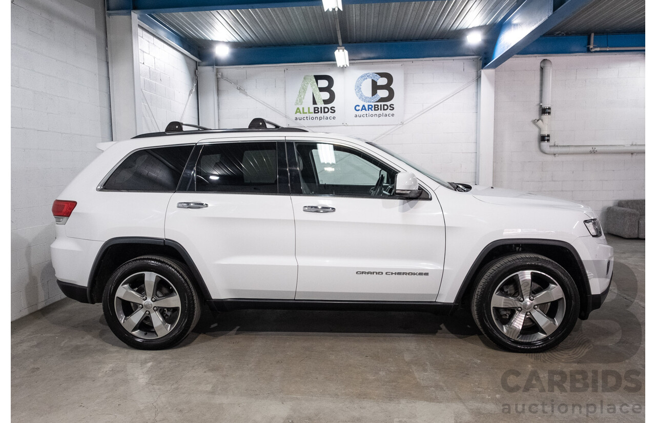 10/2015 Jeep Grand Cherokee Limited (4x4) WK MY15 4d Wagon Bright White Turbo Diesel V6 3.0L