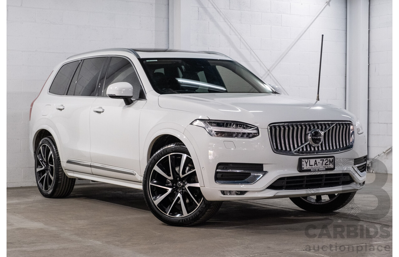 04/2021 Volvo XC90 D5 Inscription Polestar Upgrade (AWD) 256 MY21 4d Wagon Ice White Twin Turbo Diesel 2.0L