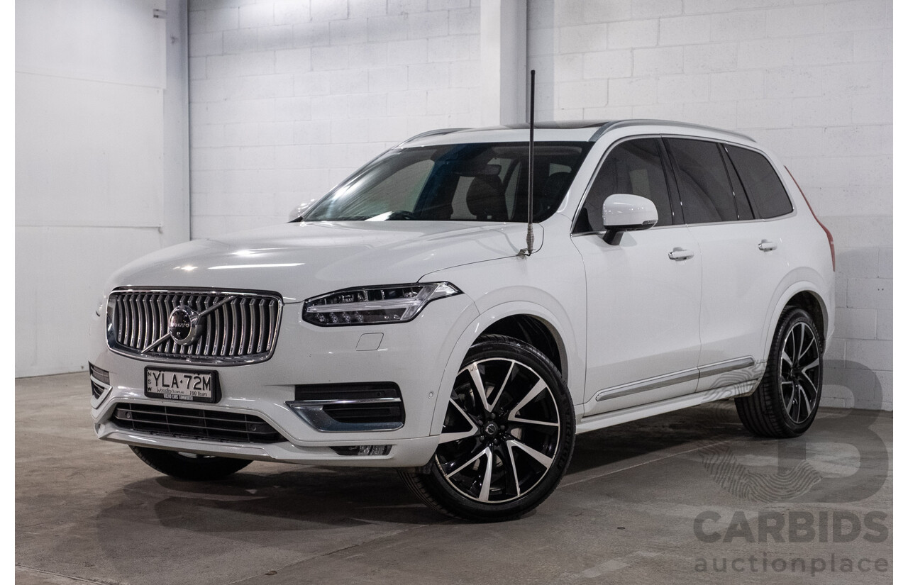 04/2021 Volvo XC90 D5 Inscription Polestar Upgrade (AWD) 256 MY21 4d Wagon Ice White Twin Turbo Diesel 2.0L