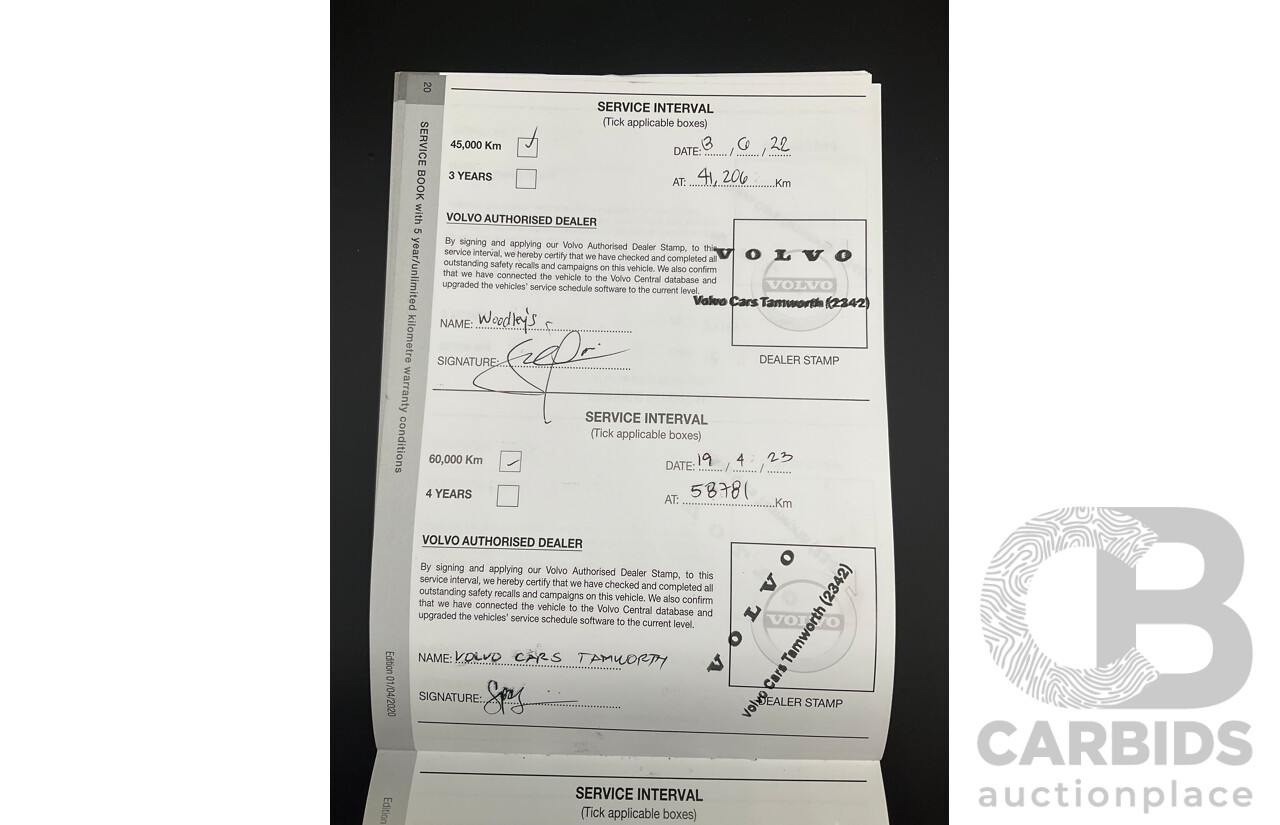 04/2021 Volvo XC90 D5 Inscription Polestar Upgrade (AWD) 256 MY21 4d Wagon Ice White Twin Turbo Diesel 2.0L