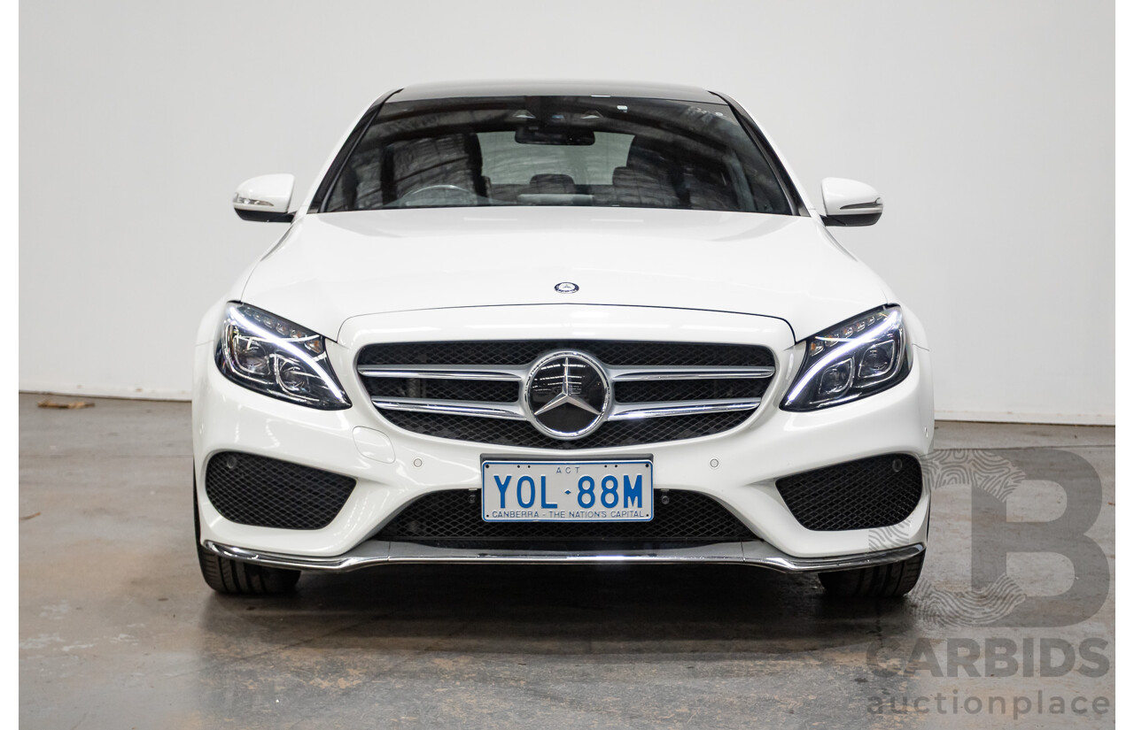 9/2014 Mercedes-Benz C250 AMG Line 205 4D Sedan Polar White Turbo 2.0L