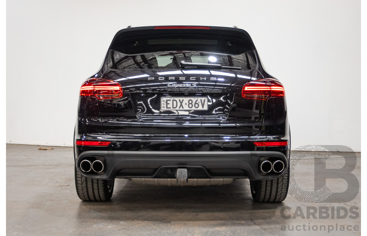 11/2014 Porsche Cayenne S (AWD) Series 2 92A MY15 4d Wagon Deep Black Metallic Turbo V6 3.6L